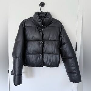 Zara Black Puffer Jacket XS